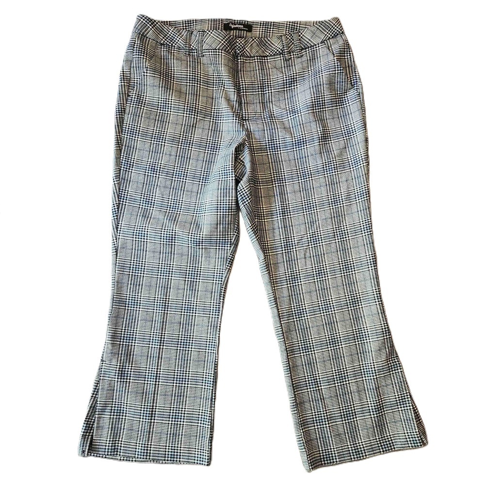Definitions By D Jeans Plaid Straight Leg Pants Size 14 - Picture 1 of 5